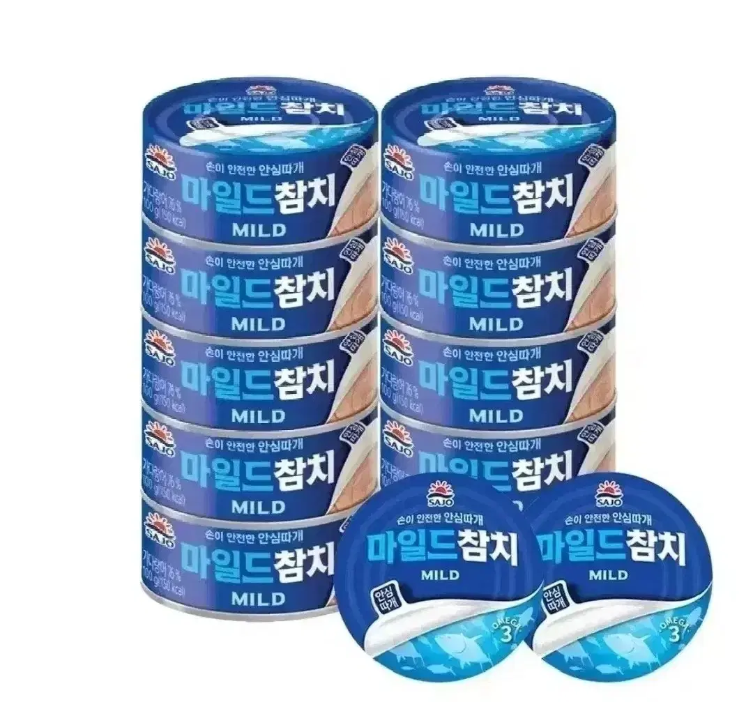 사조 마일드 참치 12캔 (100g 10캔 + 85g 2캔)